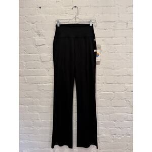 Vuori Yoga Womens Halo Slim Flare Black Heather Pants Size Large NWT Size S